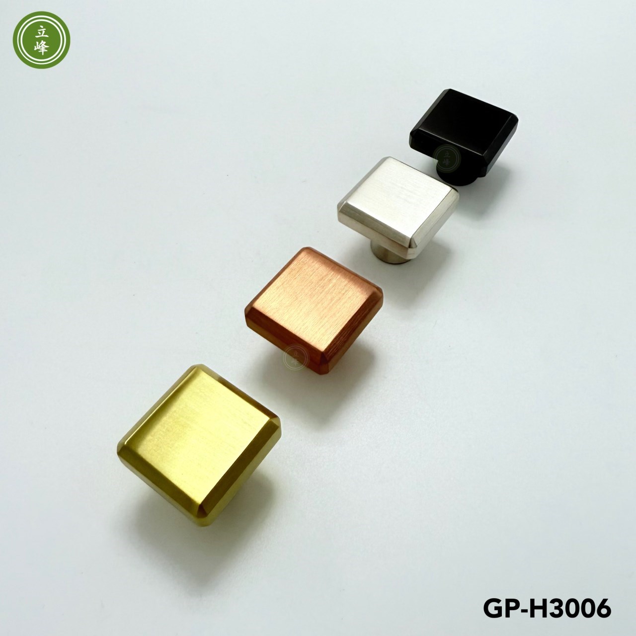 GP-H3006 八角斜邊把手【玫瑰金 銅材質】