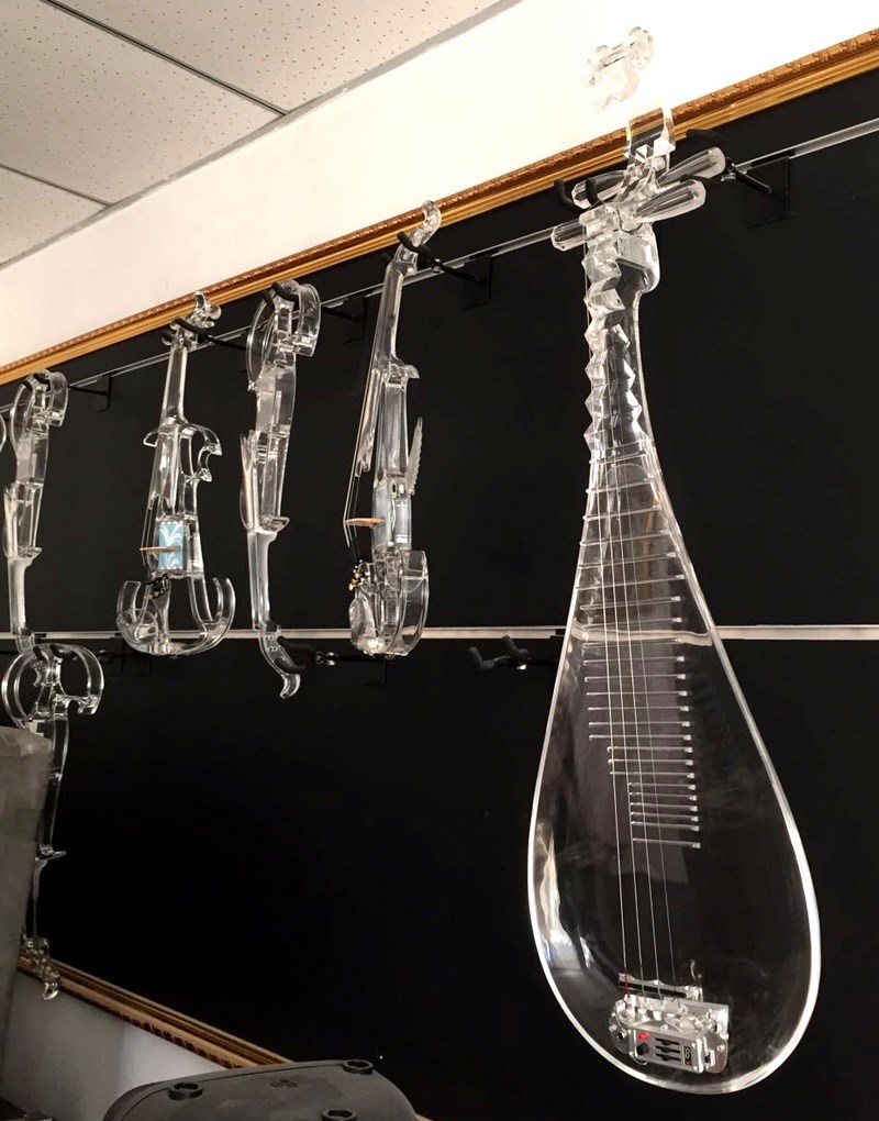 JYC Music最新款 SJ-1E水晶琵琶-職業演出可肩背/具備6.3輸出抗噪低雜訊/高亮度LED光源/三段EQ控制/手工製作/客製款限量預購 -複製