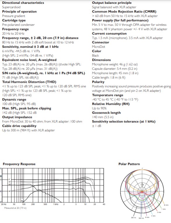 DPA 4099S 薩克斯風專用收音麥克風-鵝頸式專業級/具備薩克斯風專用固定夾/原廠公司貨