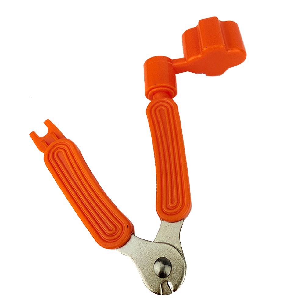 JYC Music 木吉他配件套裝組-橘色D-05 拔弦釘/剪弦/轉弦/滾輪式移調夾/彈片盒PICK組