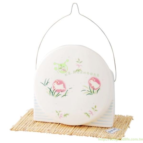 夜光月兔 圓形提把造型蚊香座  S20-630  4712057806998~需預定商品