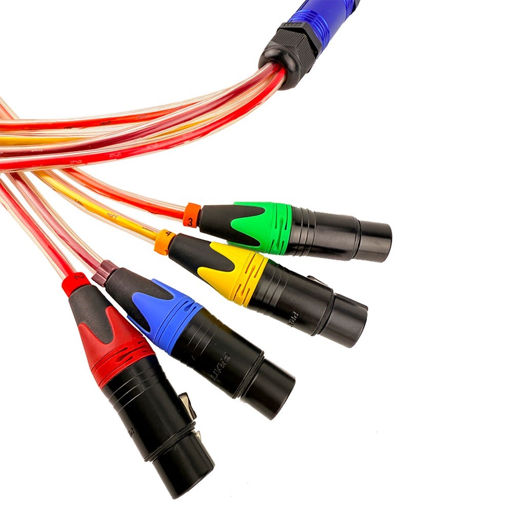 JYC Music 低雜訊PX-04C訊號線-1米長度 XLR公-母/低雜訊4Ch/高規格焊接技術/高純無氧銅導線/原廠公司貨