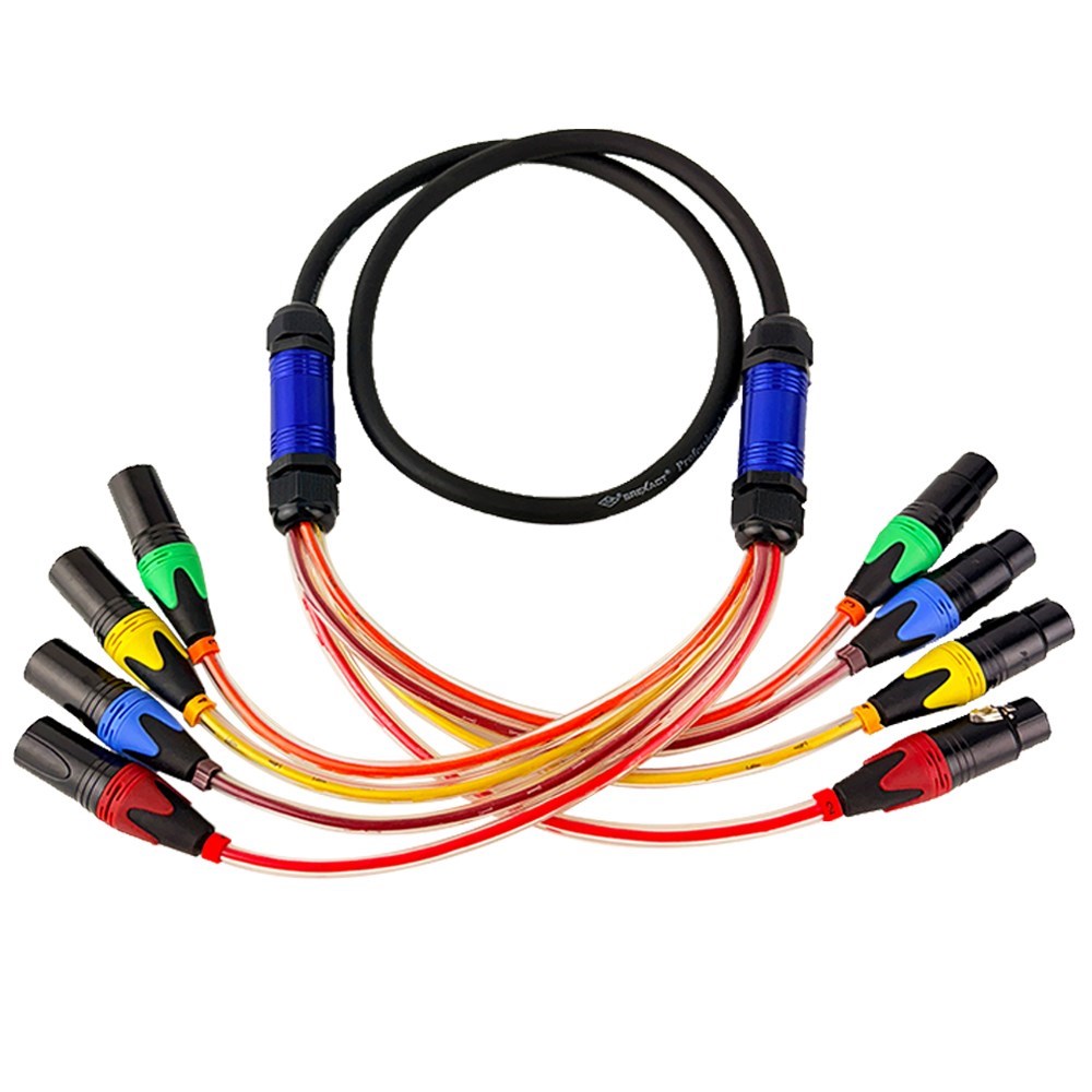 JYC Music 低雜訊PX-04C訊號線-1米長度 XLR公-母/低雜訊4Ch/高規格焊接技術/高純無氧銅導線/原廠公司貨