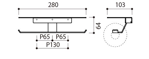 KAWAJUN-SE-62W《P03玫瑰金》置物紙架 