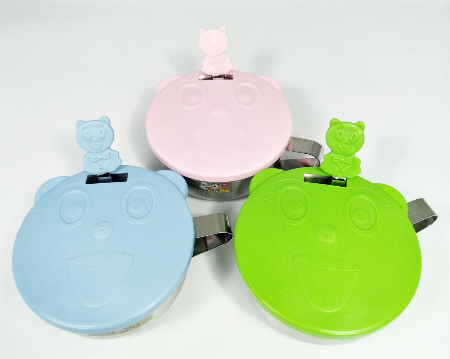 台灣製  甲庚 D-83 嘟酷熊 歐岱米林兒童碗附湯匙 4710423440838