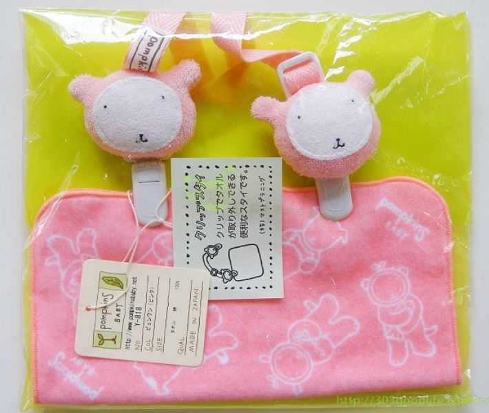 日本製 幼兒小方巾+萬用夾   4712057807261