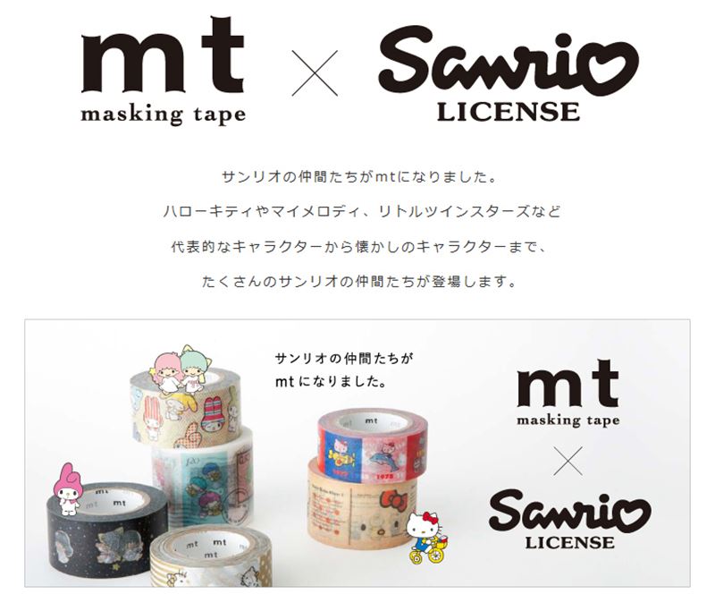 日本製 mt x sanrio 聯名合作款 HelloKitty 凱蒂貓圖畫書 和紙膠帶  4971910197271