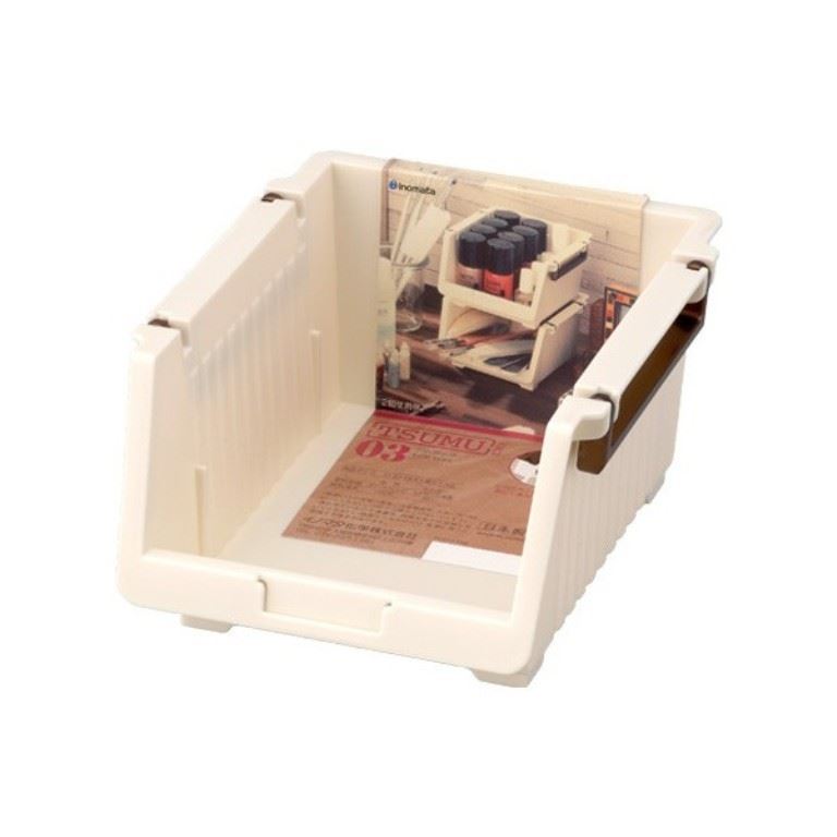 日本製 inomata  TSUMU 03 層疊籃-白    4905596390367