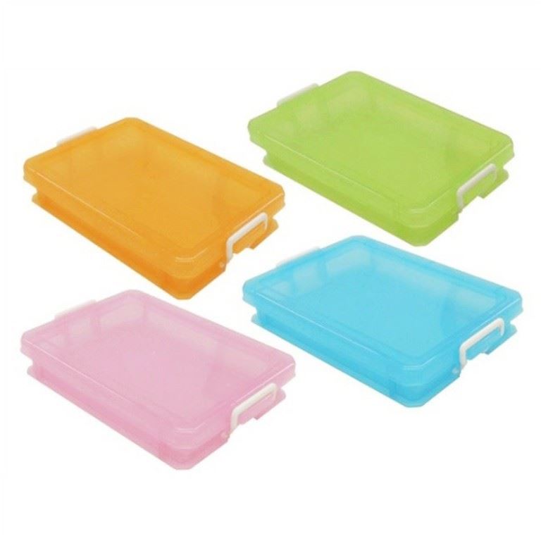 日本製 山田 YAMADA 488 L30雙扣附蓋收納盒-扁平式 4965534488112