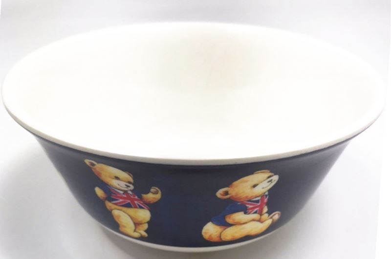 台灣製  文品  803經典泰迪熊西式餐碗  4712733001785