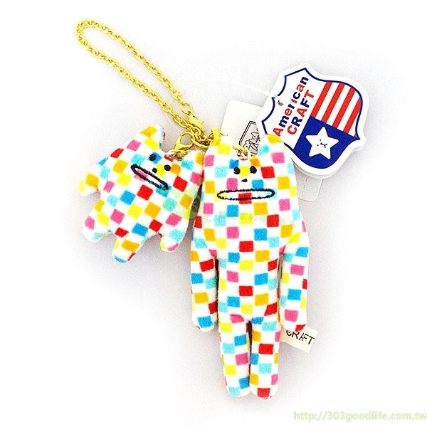 CRAFTHOLIC American 宇宙人療癒系母子娃娃吊飾-C701　 4582473599206