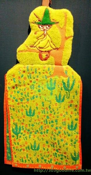 北歐  MOOMIN  魯魯米  可掛式擦手巾 粉/綠    961000975111