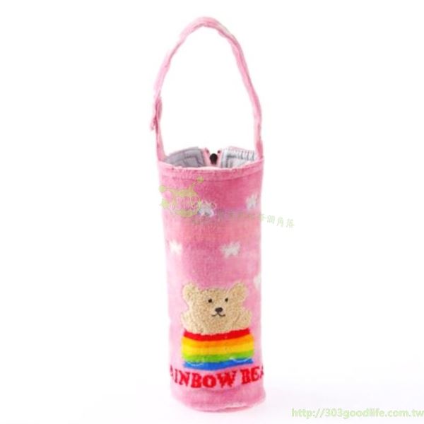 日本製  彩虹熊  手提水壺套  500ml