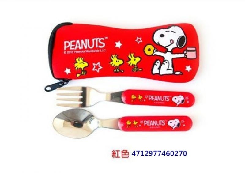 Snoopy 史奴比 兒童兩件式叉匙潛水布套組 SP-1028