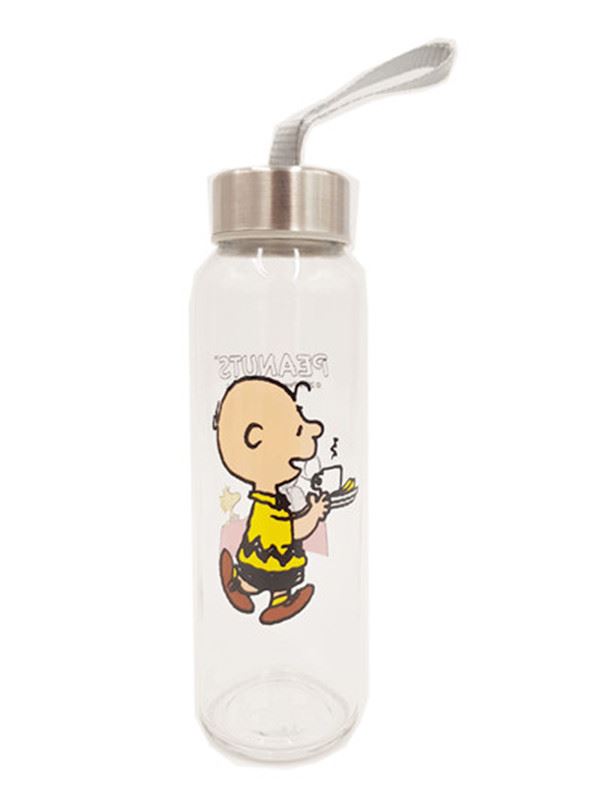 台灣製  Snoopy 史努比  巧用玻璃瓶  300ml   ~ SP-1562 .  SP-1563