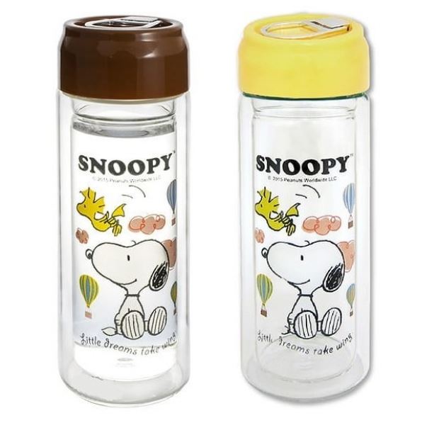 SNOOPY 尚雅雙層 [易開罐蓋] 玻璃壺   4711552092936