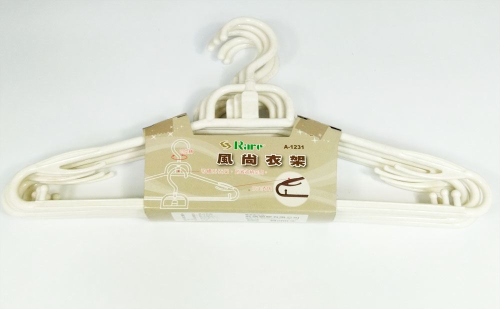 台灣製 辰強 A-1231 風尚衣架 5入  4713909090312