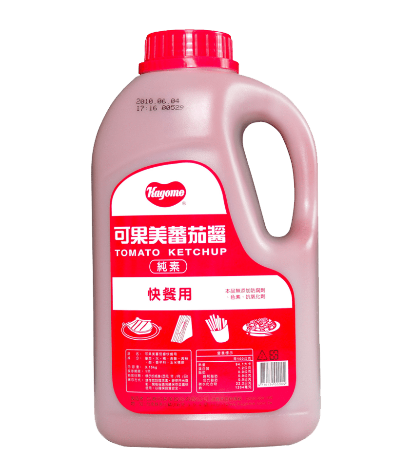 可果美蕃茄醬，快餐專用配方，醬香濃厚不稀水，南部穩定供應