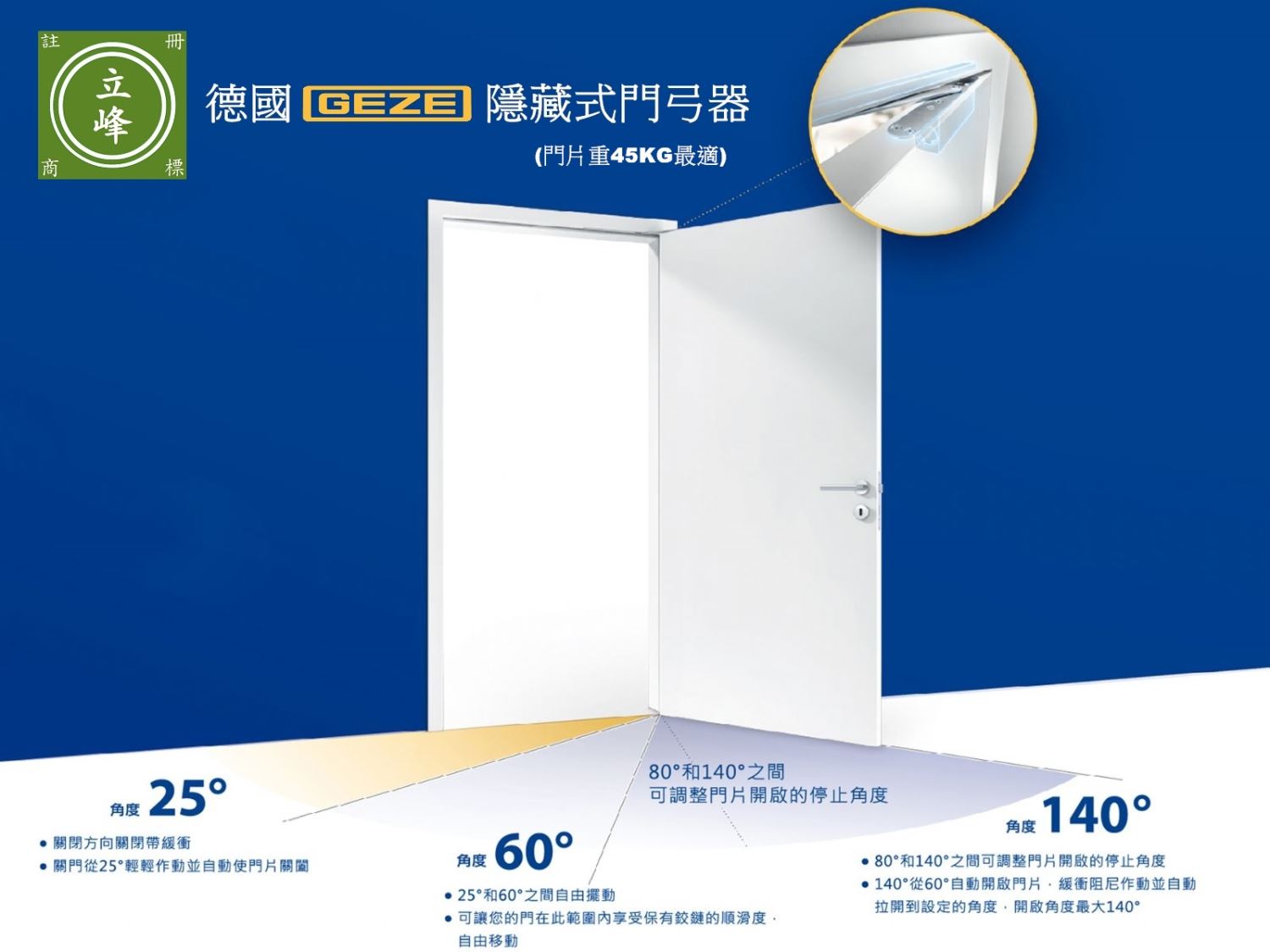 德國GEZE隱藏式門弓器