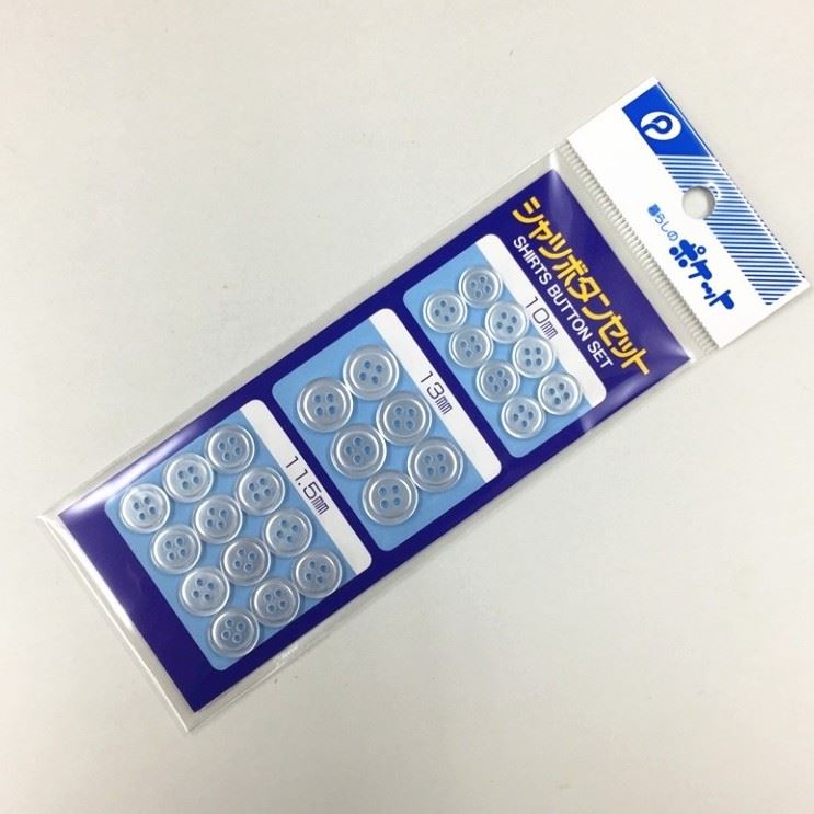 日本製 透明26入鈕扣    4520297020308