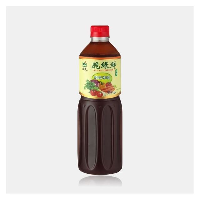 穀盛脆綠鮮和風沙拉醬1000ml #餐飲用和風沙拉醬【日式和風沙拉醬推薦、素食沙拉醬、涼拌沙拉醬、壽司和風醬】台南、高雄、屏東皆可快速配送