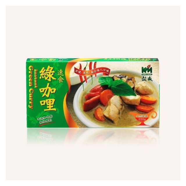 穀盛綠咖哩220g【泰式綠咖哩料理、泰式咖哩醬、綠咖哩雞醬料、泰國風味咖哩、異國料理咖哩】#綠咖哩 #微辣咖哩粉。台南、高雄、屏東皆可快速配送