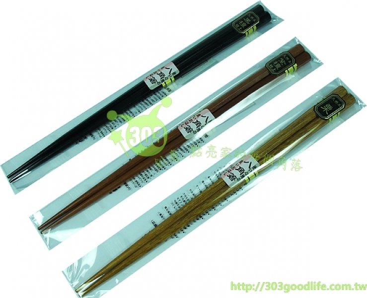 天然 銘木八角22.5cm竹筷     4974835900056