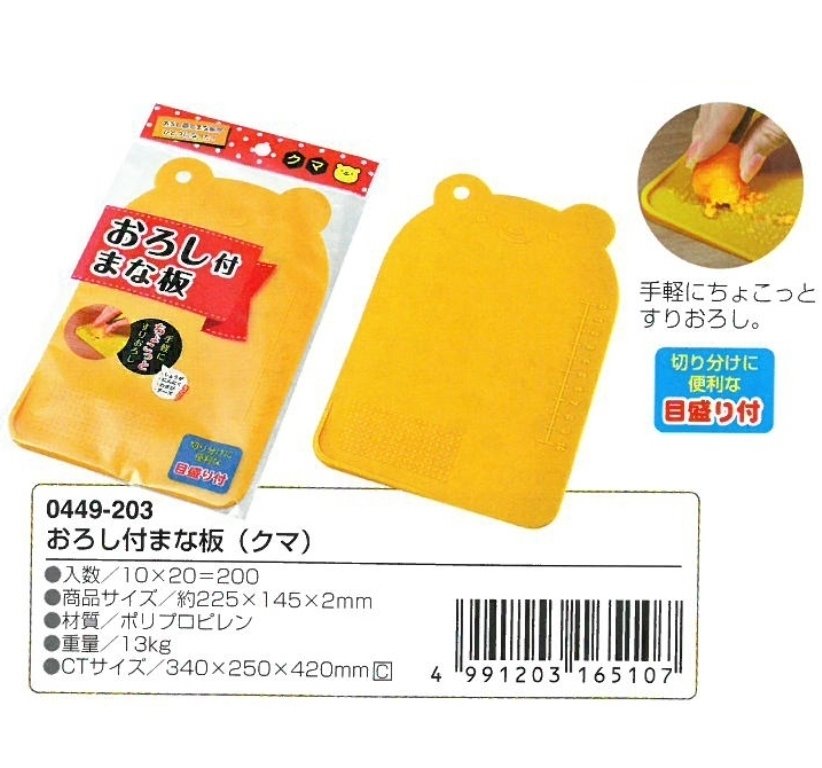 ECHO  可磨泥砧板  0449-203-熊 /  0449-202- 貓 