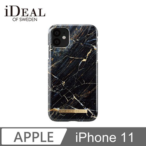 iDeal Of Sweden iPhone 11 北歐時尚瑞典流行手機殼-摩洛哥羅蘭黑金大理石