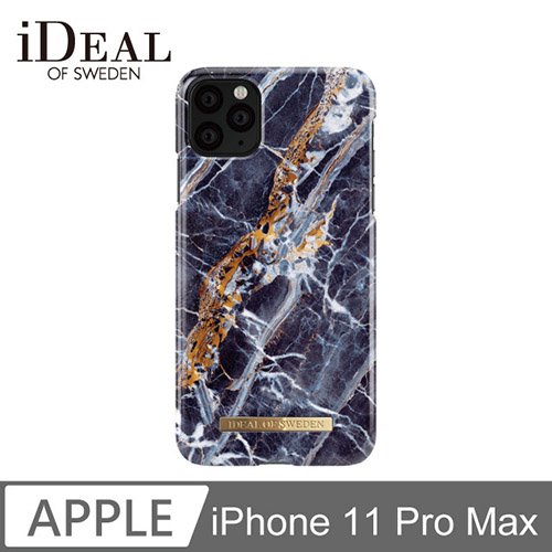 iDeal Of Sweden iPhone 11 Pro Max 北歐時尚瑞典流行手機殼-挪威蓋倫格藍金大理石