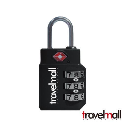 Travelmall TSA三碼海關鎖-黑