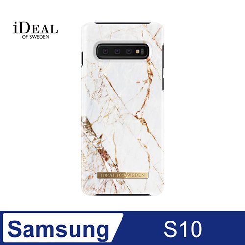 iDeal Of Sweden Samsung Galaxy S10 北歐時尚瑞典流行手機殼-義大利卡拉拉金大理石
