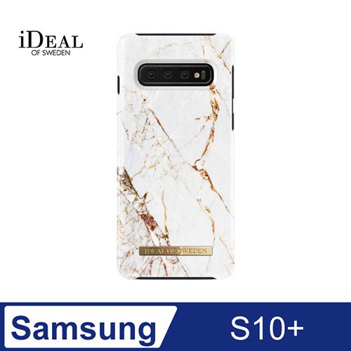 iDeal Of Sweden Samsung Galaxy S10+ 北歐時尚瑞典流行手機殼-義大利卡拉拉金大理石