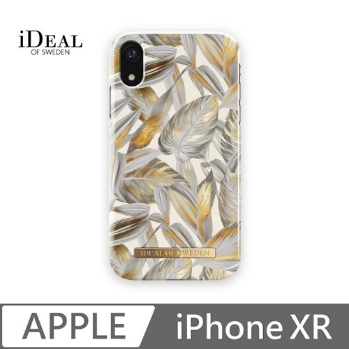 iDeal Of Sweden iPhone XR 北歐時尚瑞典流行手機殼-金鉑銀葉
