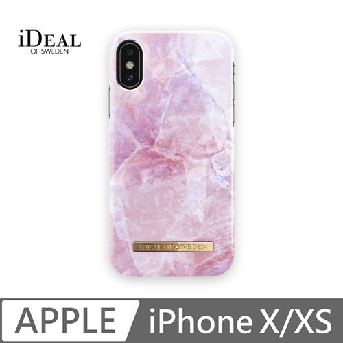 iDeal Of Sweden iPhone X/Xs 北歐時尚瑞典流行手機殼-希臘粉玫瑰大理石