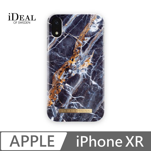 iDeal Of Sweden iPhone XR 北歐時尚瑞典流行手機殼-挪威蓋倫格藍金大理石