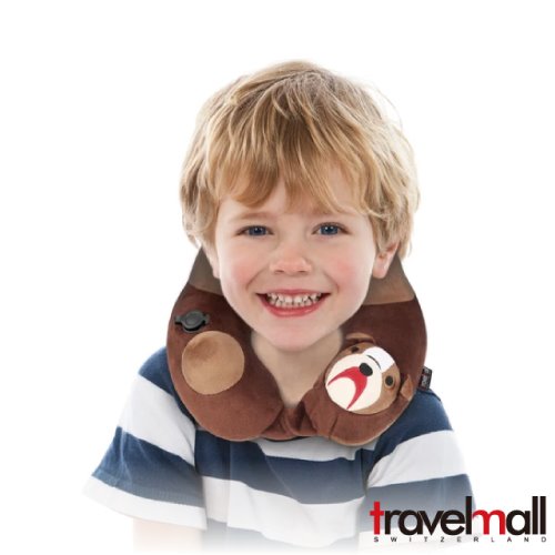Travelmall 動物系列專利3D按壓式充氣枕-鬥牛犬版
