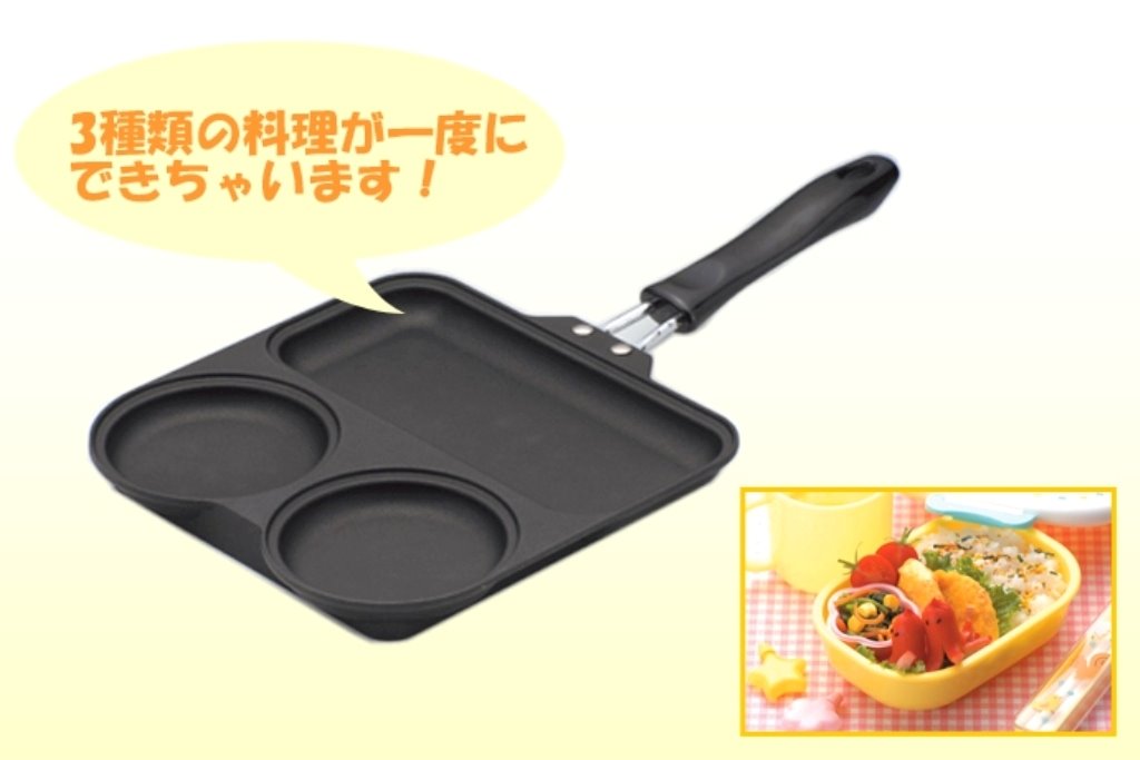 日本製 杉山金屬 青蛙鍋   KS-2759 三格平煎鍋-2圓1長方  4900896127590