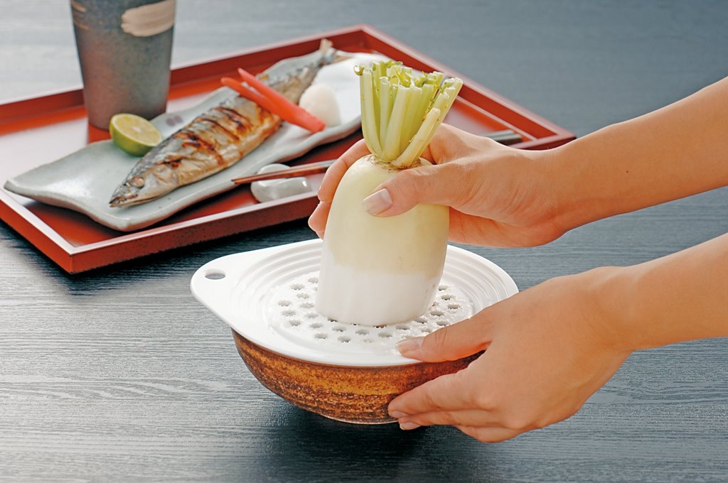 日本製  inomata 1098 圓形碗缽研磨磨泥器(兩面皆可使用)    4905596109860