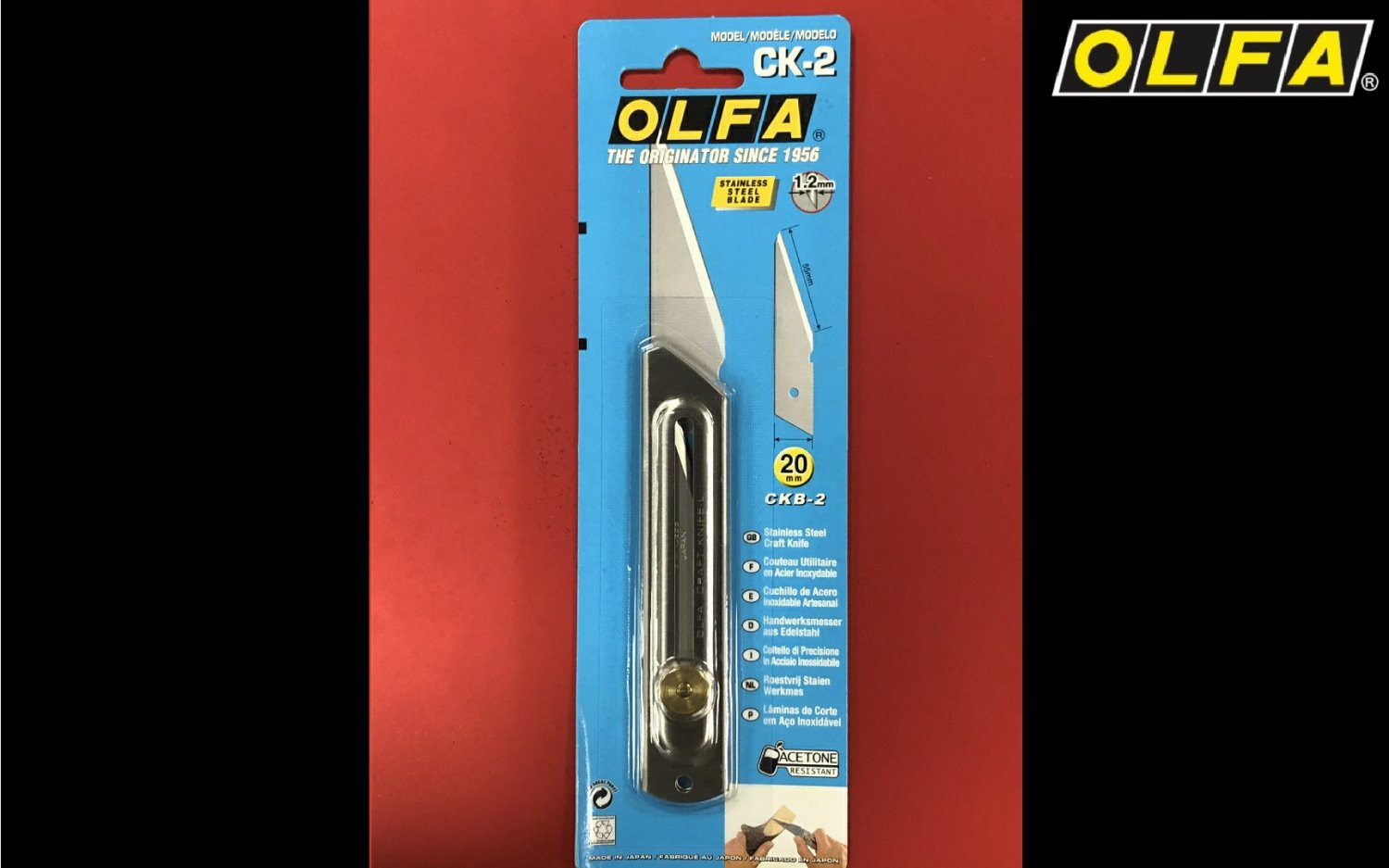 OLFA CK-2 不鏽鋼工藝刀