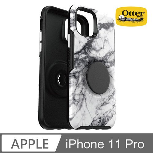 OtterBox Otter + Pop iPhone 11 Pro Symmetry 炫彩幾何泡泡騷保護殼-白大理石