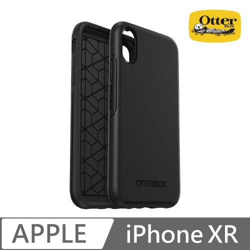 OtterBox iPhone XR Symmetry炫彩幾何保護殼-黑