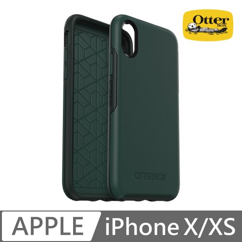 OtterBox iPhone X/Xs Symmetry炫彩幾何保護殼-綠