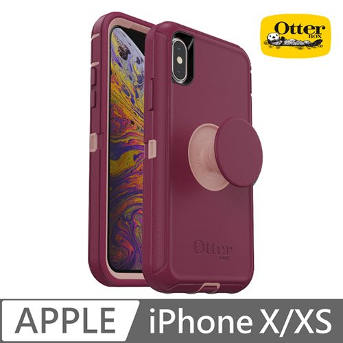 OtterBox Otter + Pop iPhone X/Xs Defender 防禦者系列泡泡騷保護殼-紫