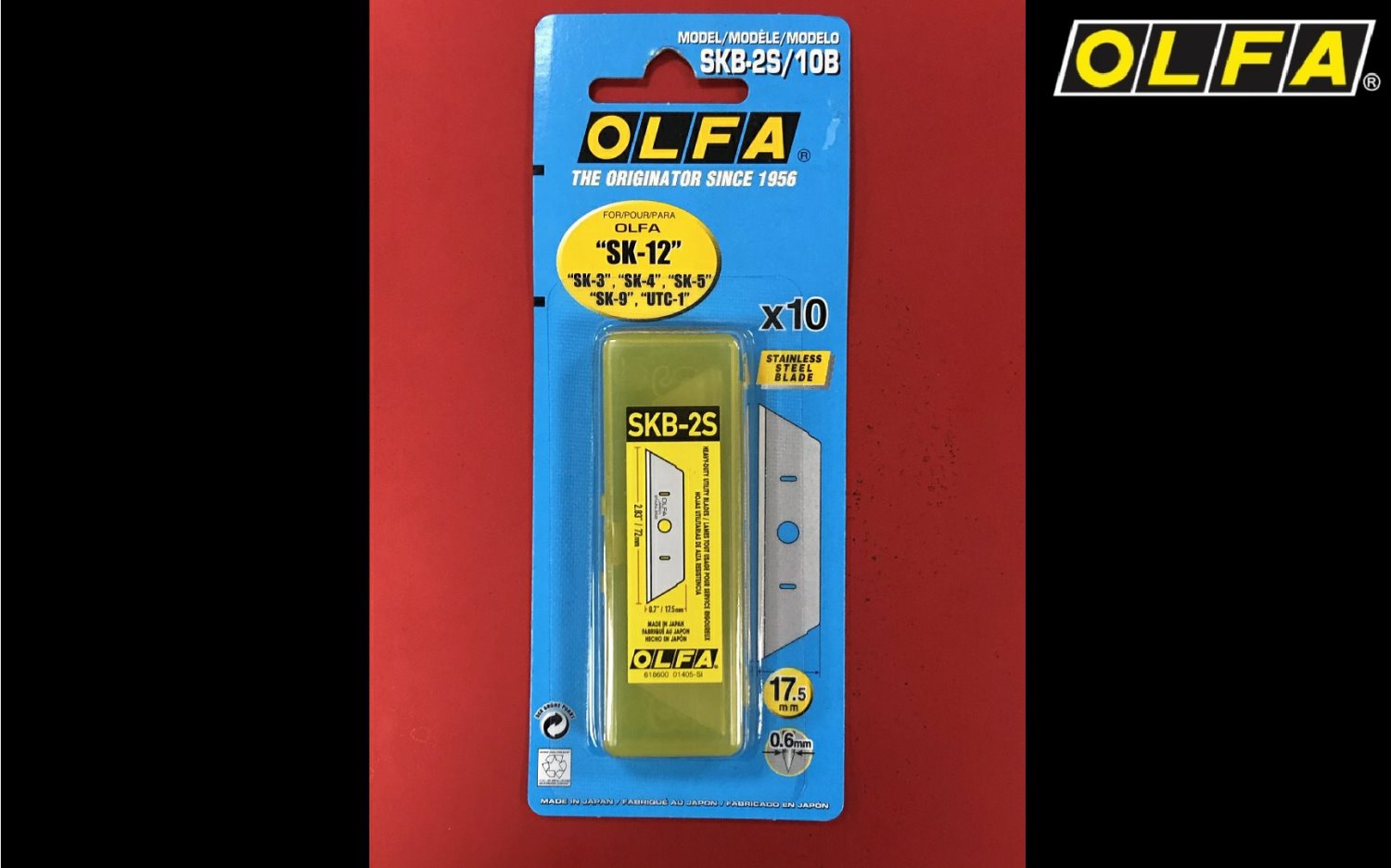 OLFA SKB-2S/10B工藝刀替刃