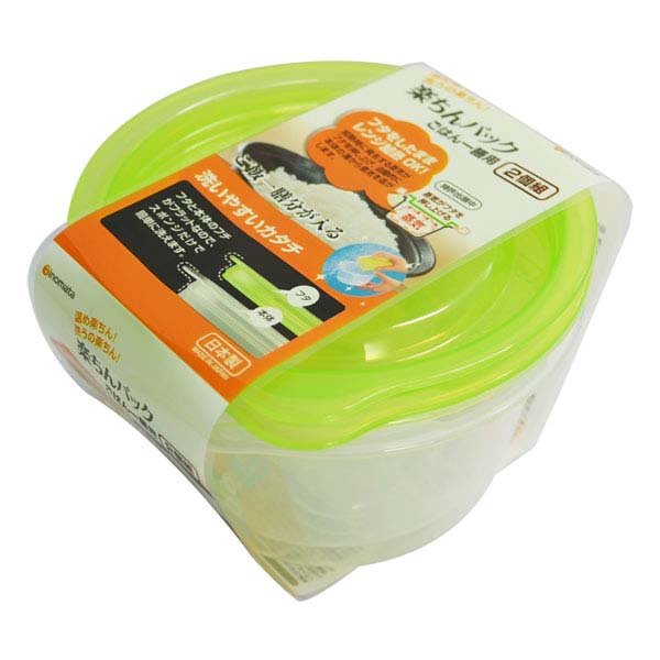 日本製  inomata  1780 N果綠2入微波保鮮盒 4905596178019