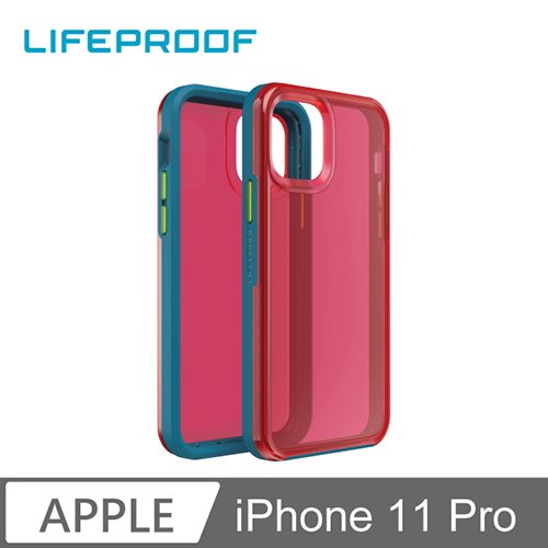 LIFEPROOF iPhone 11 Pro 防摔保護殼-SLAM(透紅+藍)