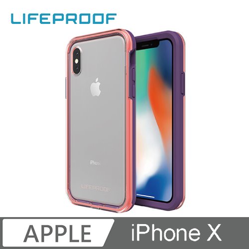 LIFEPROOF iPhone X 防摔保護殼-SLAM(紫/粉)