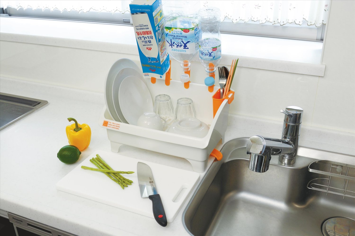 日本製  inomata   0082  NicoStyle  碗盤架   4905596008262