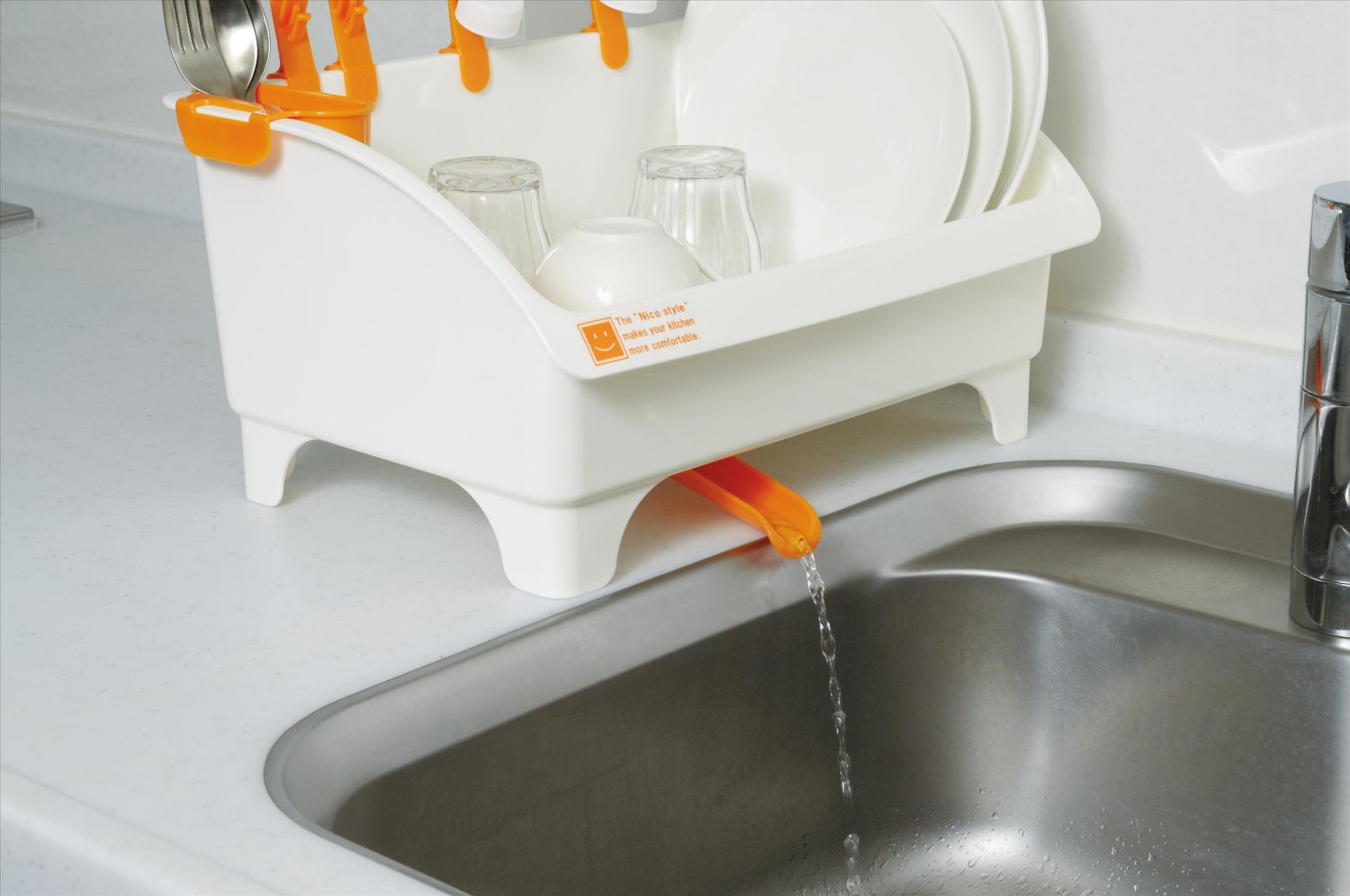 日本製  inomata   0082  NicoStyle  碗盤架   4905596008262